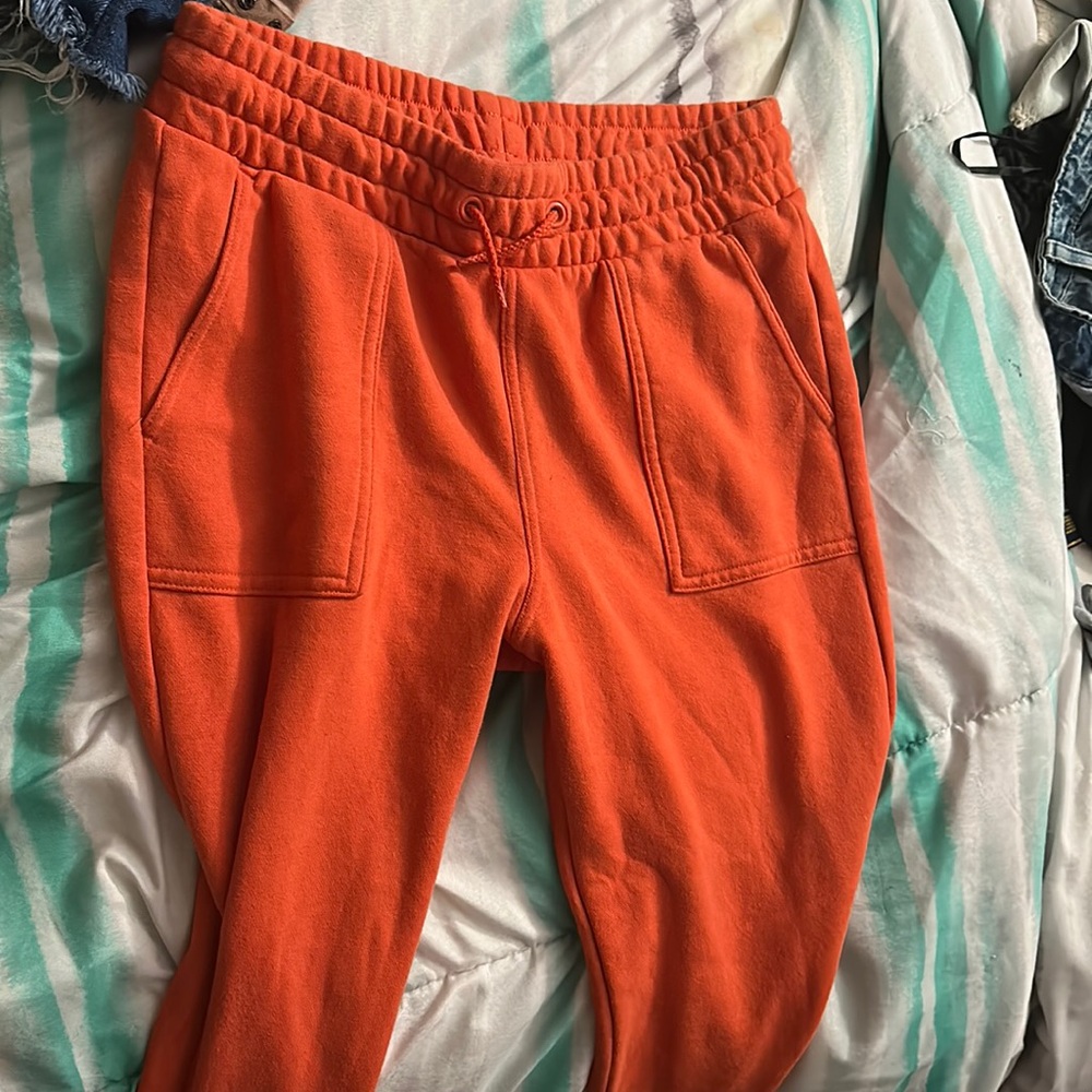 Orange sweatpants